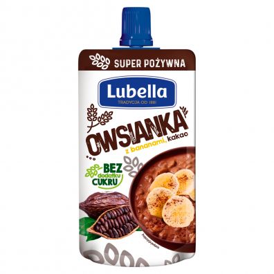 Lubella Owsianka mus z bananami, kakao 100 g