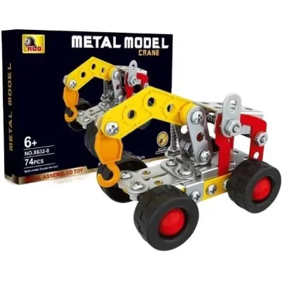 Klocki konstruktor metalowe 74el