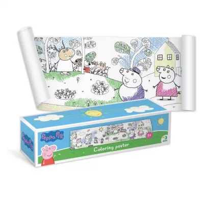 Kolorowanka na rolce winka Peppa