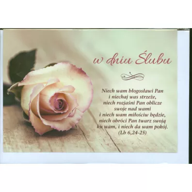 Kartka �lub. Niech wam b�ogos�awi Pan - Edyta Bogulak
