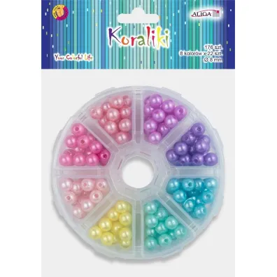 Aliga Koraliki plastikowe pere�ki 176 szt