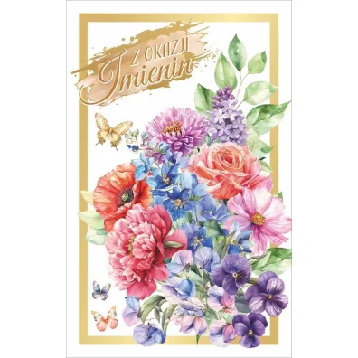 Art Nuvo Karnet Imieniny (13x20,5cm) KI-03