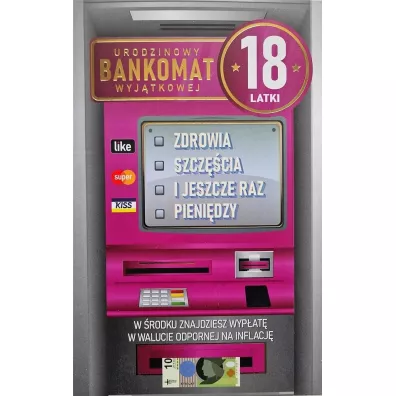 Yeku Karnet Urodziny 18 damskie
