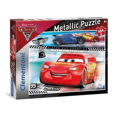 Puzzle 104 el. Supercolor. Metallic Cars 3 Clementoni