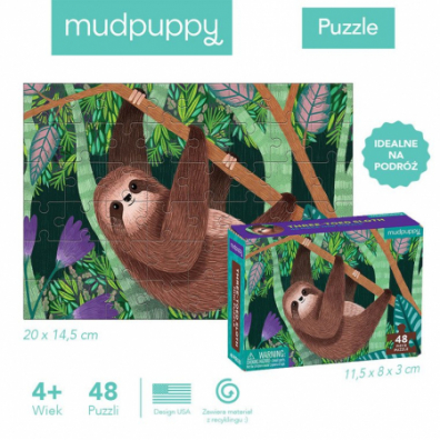 Puzzle mini Leniwiec trjpalczasty 4+ Mudpuppy