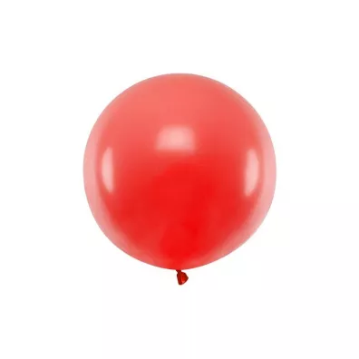 PartyDeco Balon okr�g�y pastel poppy red 60cm