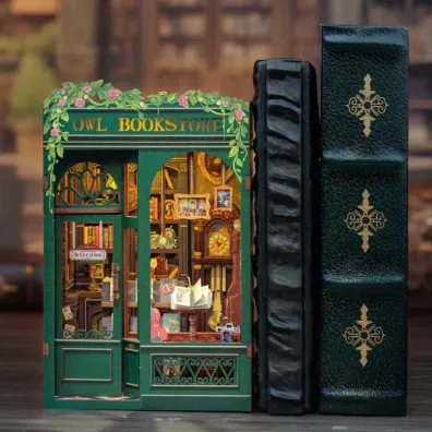 Puzzle Miniaturowy domek mini Book Nook Ksi�garnia pod sow� Habarri