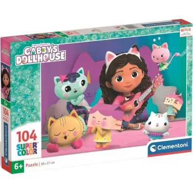 Puzzle 104 el. SuperColor. Gabby's Dollhouse Clementoni