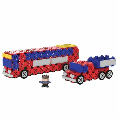 Klocki Connect - Autobus / Auto z naczep� M