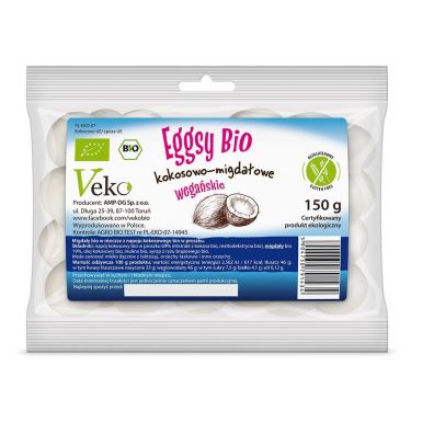 Ekoflorka Jajka kokosowo-migdaowe Eggsy bezglutenowe 150 g Bio