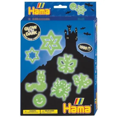 �wiec�ce w ciemno�ci koraliki Hama