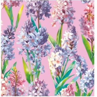 Serwetki DAISY Lunch SD 330x330 Kwiaty fioletowo-r�owe 010201