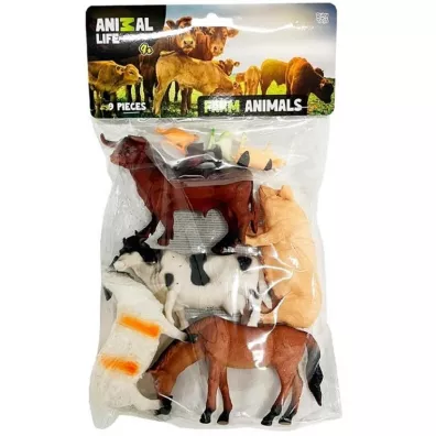 Figurki zwierzta na farmie 9szt