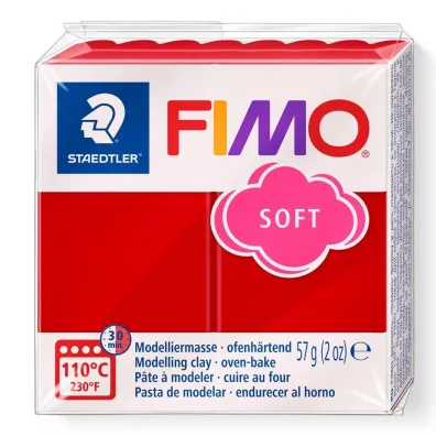 Staedtler Masa termoutwardzalna Fimo 57g czerwie� �wi�teczna