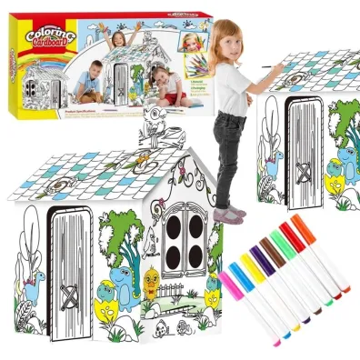 Domek kartonowy do malowania XXL Maksik
