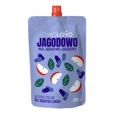 Owolovo Mus jab�kowo-jagodowy Jagodowo 200 g