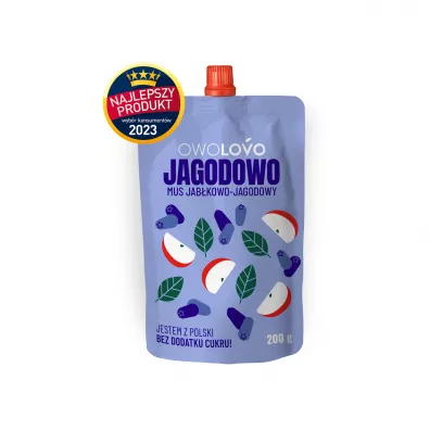 Owolovo Mus jab�kowo-jagodowy Jagodowo 200 g