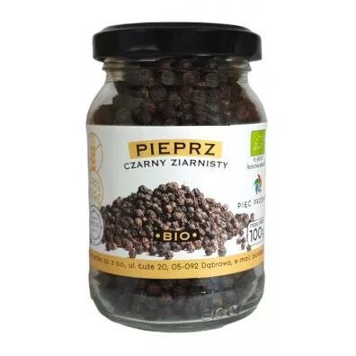 Pi Przemian Pieprz czarny ziarnisty bezglutenowy 100 g Bio