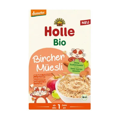 Holle Musli birchera z jab�kiem, rodzynkami i migda�ami od 1 roku demeter 200 g Bio