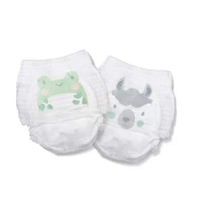Kit and Kin Pieluchomajtki Nappy Pants 8 YP2 (19 kg+), Frog/Llama 14 szt.
