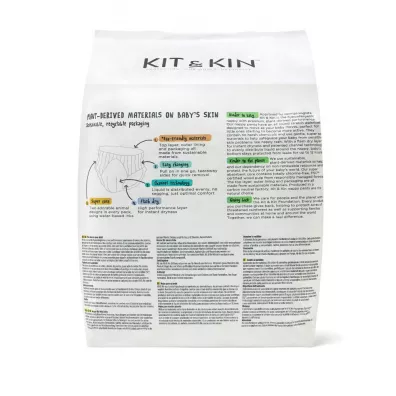 Kit and Kin Pieluchomajtki Nappy Pants 8 YP2 (19 kg+), Frog/Llama 14 szt.