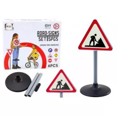 Znak ostrzegawczy prace drogowe 70cm LeanToys