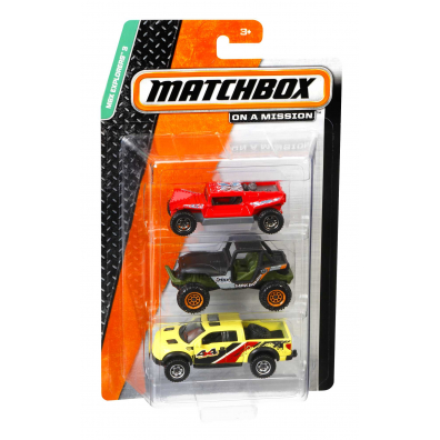 Matchbox Autka Komplet 3 szt. C3713 Mattel