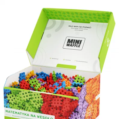 Klocki konstrukcyjne Wafle mini edu Matematyka na weso�o 444 element�w