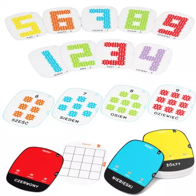 Klocki konstrukcyjne Wafle mini edu Matematyka na weso�o 444 element�w