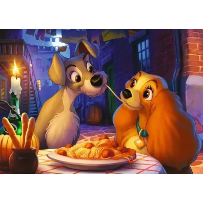 Puzzle 1000 el. Disney Classics Zakochany kundel Ravensburger