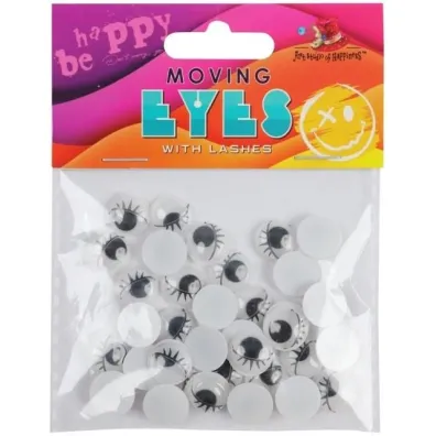 Fresh Oczy samoprzylepne 12mm czarno-bia�e 35 szt
