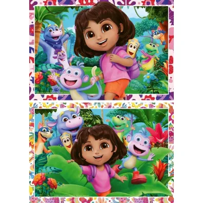 Puzzle dla dzieci 2x24 el. 2D Dora Ravensburger