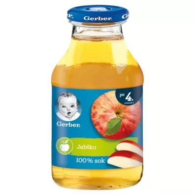 Gerber Sok 100% jab�ko dla niemowl�t po 4 miesi�cu 200 ml