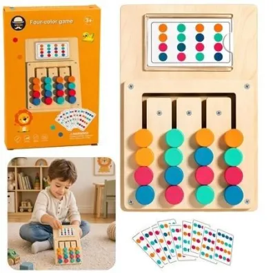 Uk�adanka logiczna dla dzieci z kartami LeanToys
