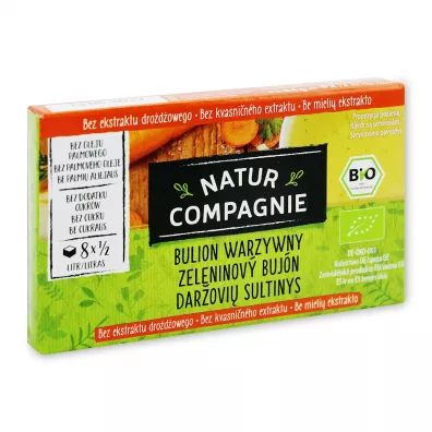 Natur Compagnie Bulion - kostki warzywne bez zawartoci drody 8 x 10,5 g Bio
