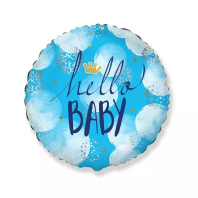Flexmetal Balon foliowy Hello Baby Boy 46 cm