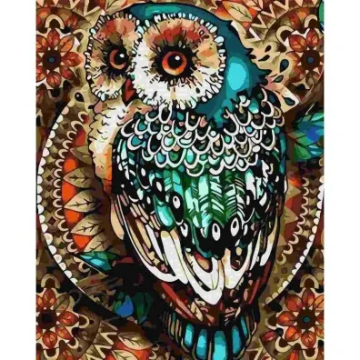 Twoje Hobby Malowanie po numerach - Sowa ornament 40x50cm