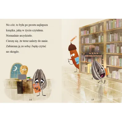 Niesforne Ziarenko idzie do biblioteki. Tryb czytania. Smaczna Banda i emocje