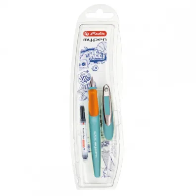 Herlitz Pi�ro wieczne My.Pen M turkus/pomara�cz