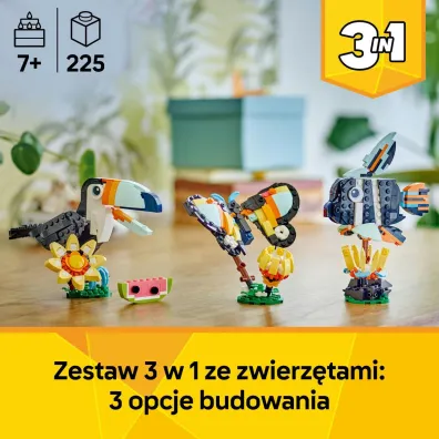 LEGO Creator Dzikie zwierz�ta: Tropikalny tukan 31173