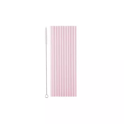 Somki plastikowe rowe 23cm 12szt