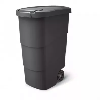 Prosperplast Keden kosz na mieci wheeler - czarny recykling 90 l