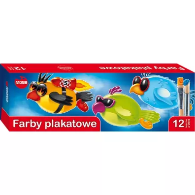 Mona Farby plakatowe 12 x 20 ml