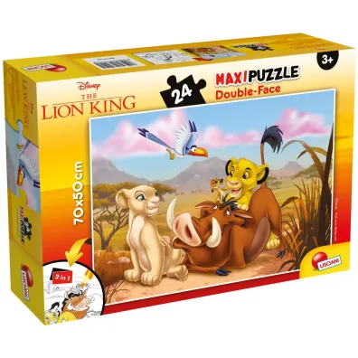 Puzzle dwustronne 24 el. Kr�l Lew Lisciani