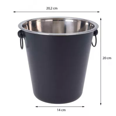 Excellent Houseware Cooler metalowy z uchwytami