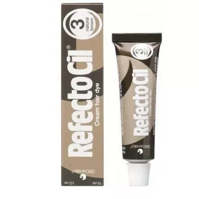 Refectocil Eyelash And Eyebrow Tint henna do brwi i rz�s 3 Natural Brown 15 ml