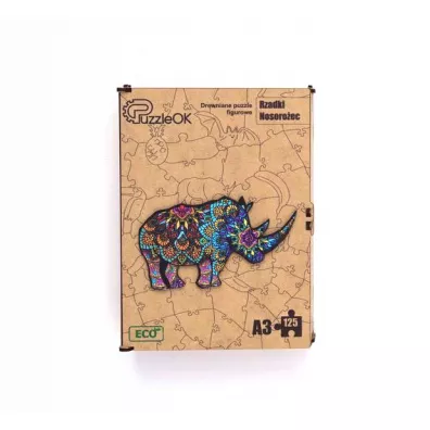 Puzzle drewniane eko 125 el. Rzadki nosoro�ec A3 Maksik