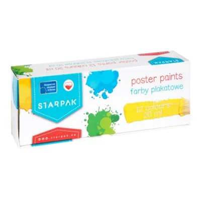 Starpak Farby plakatowe School 12 x 20 ml