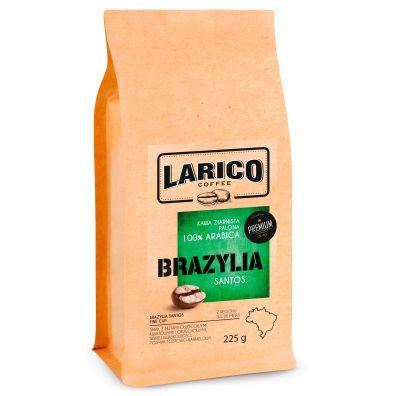 Larico Kawa ziarnista wypalana metod tradycyjn Brazylia Santos 225 g