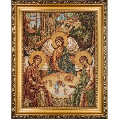 Obraz Haftowany Tr�jca �w. Rublowa 22x27,5cm